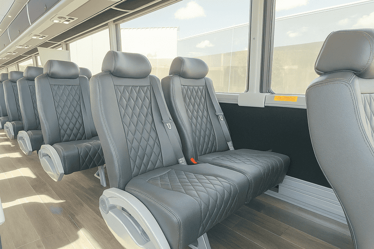 interior of Coach Bus Cambridge charter bus