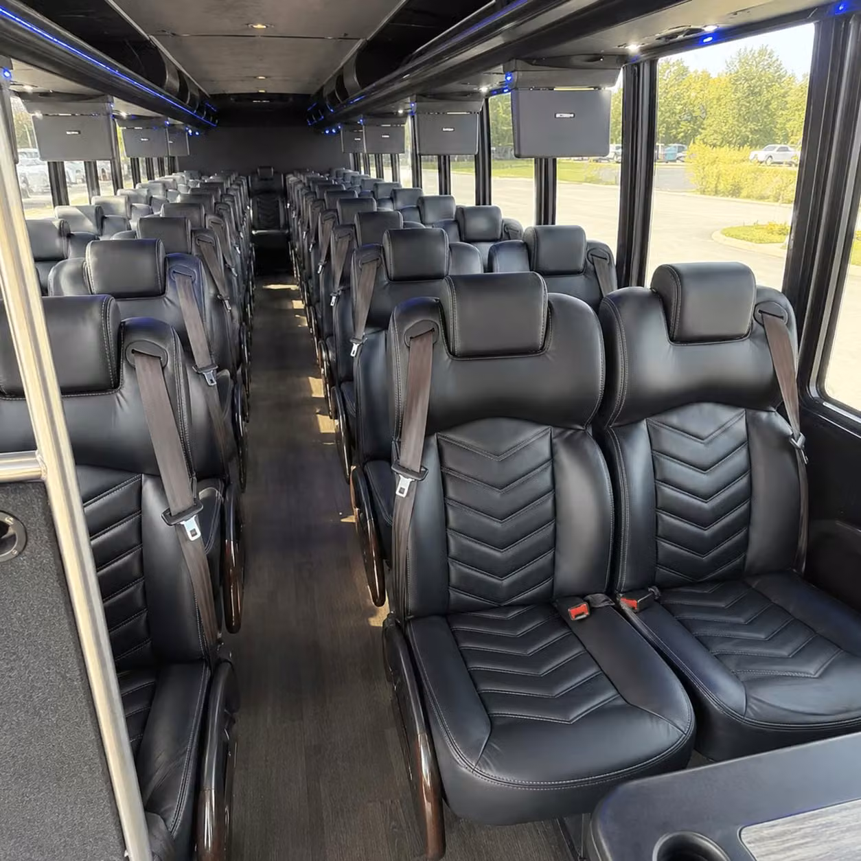28 passenger minibus interior