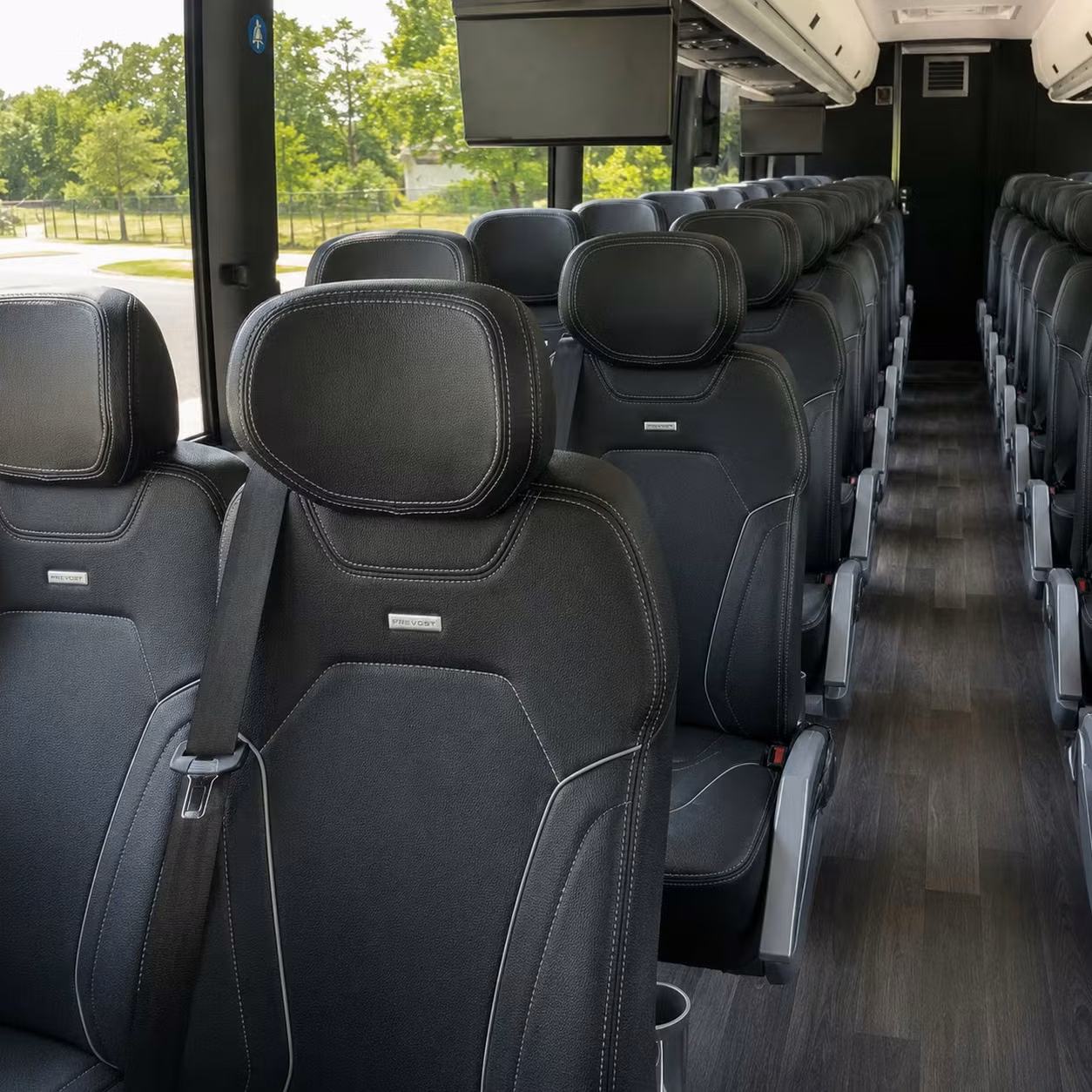 cambridge charter bus interior